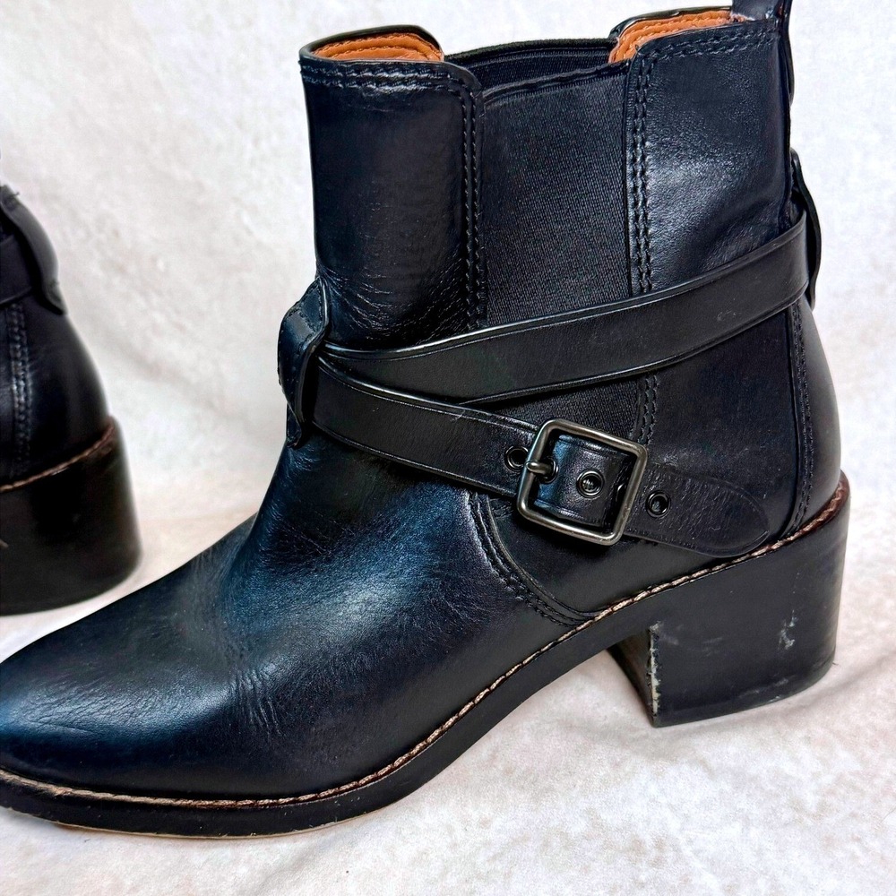 Coach Black Leather Chelsea Boots - Picture 4 of 10